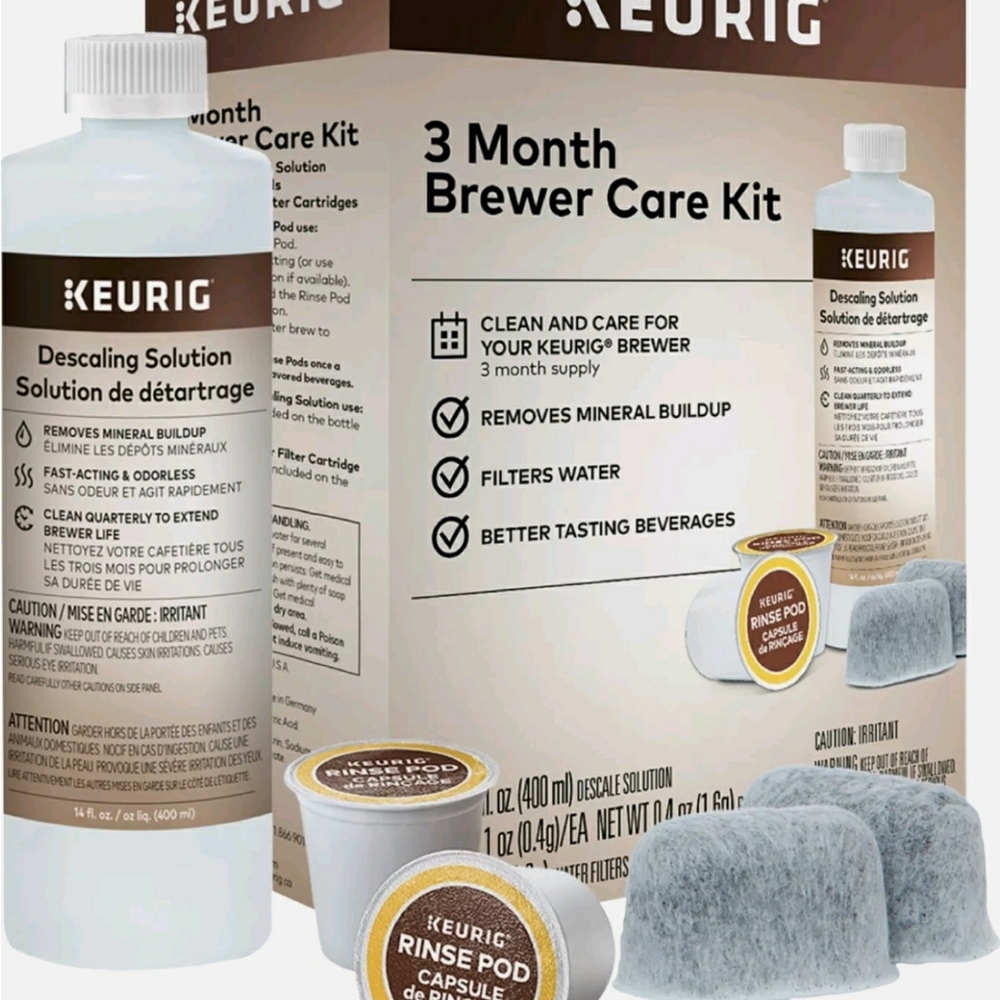3-Month Brewer Care Kit for Most Keurig Coffee Makers